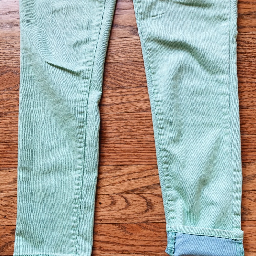 Mossimo (Target) pastel green skinny ankle jeans